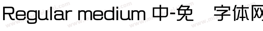 Regular medium 中字体转换